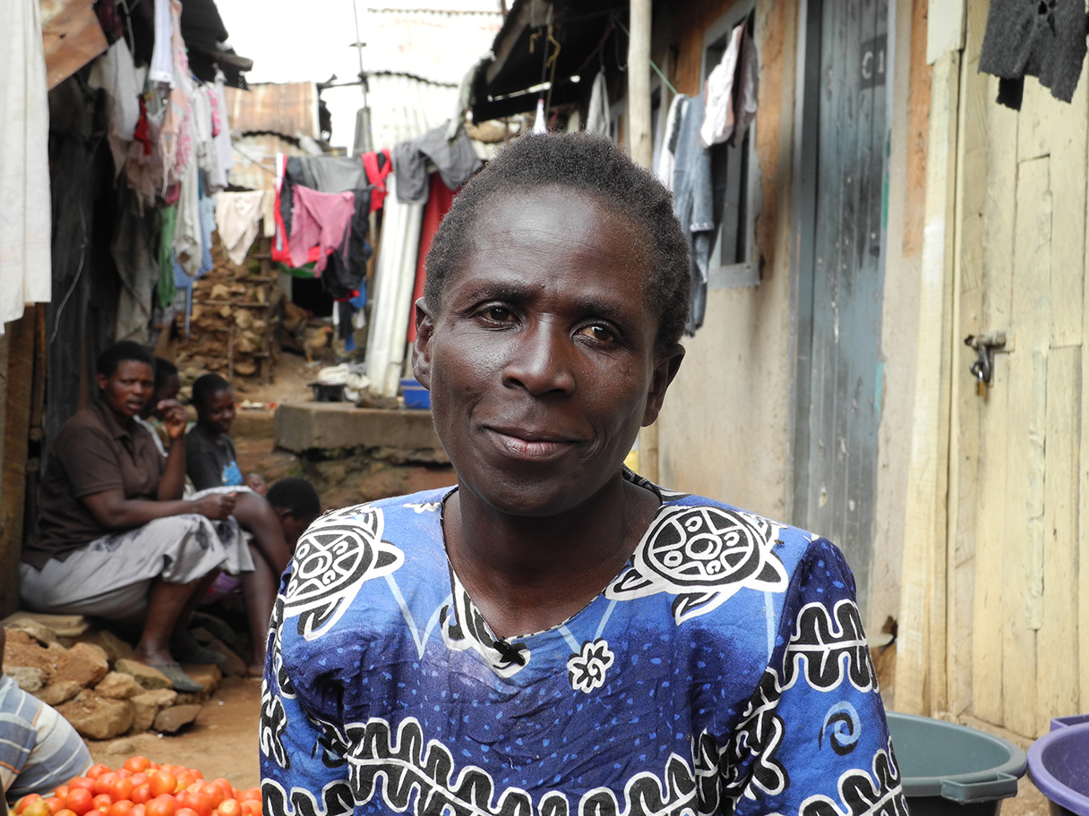 Elisabeth Adhiambo im Slum Mathare, Nairobi